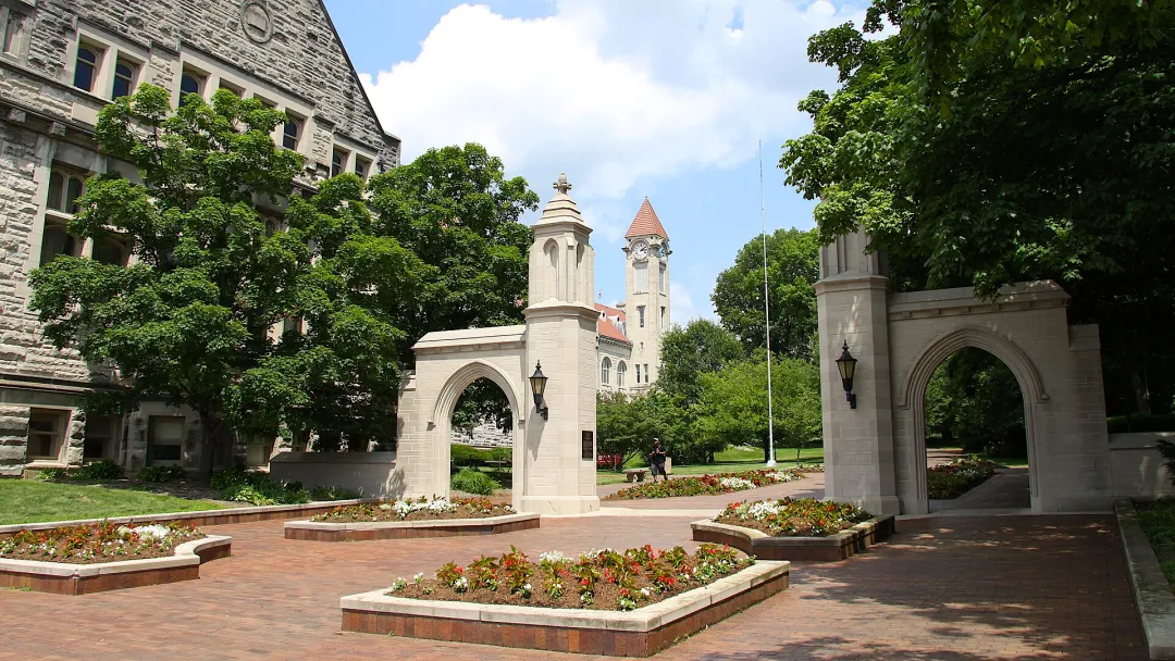 The Sample Gates at Indiana University in Bloomington, Indiana