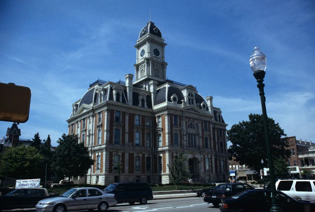 Hamilton County Courthouse on the square in Noblesville, Indiana