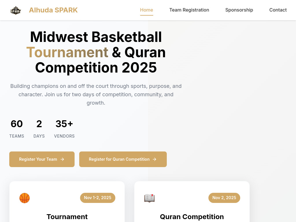 AlHuda Spark Website